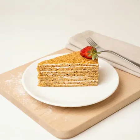 Medovik Ballı Rus Pastası